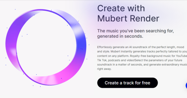 Mubert for AI Generated music